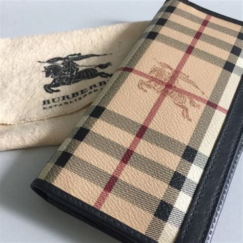 burberry men's long wallet|burberry wallet men's vintage.